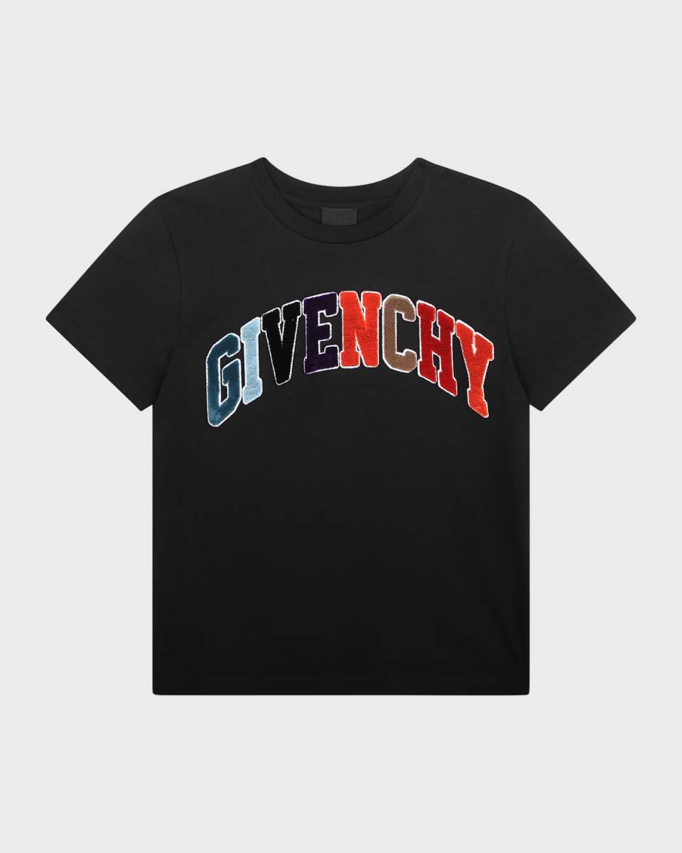 Boy's Short-Sleeve Patched Logo T-Shirt